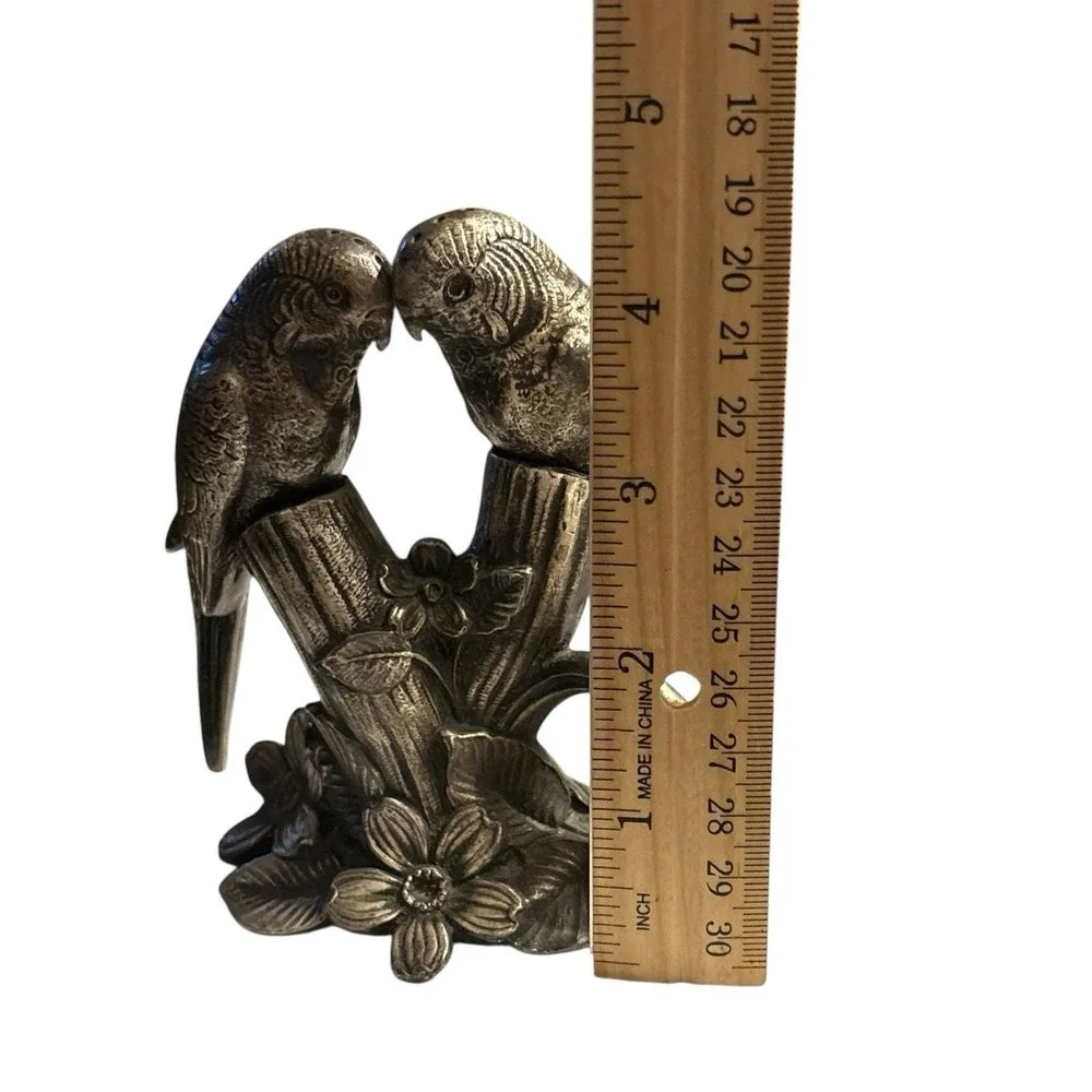 VTG‎ Weidlich Bros Silverplate Parrots Salt and Pepper Set WB Mfg Co Collectible